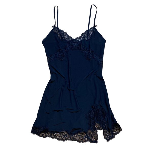 Victoria's Secret Other - Y2K Victorias Secret Black Lace Chemise‎ Slip Nightgown S Adjustable Straps